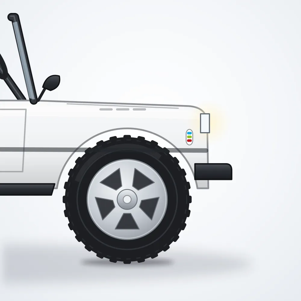 Dolu Akülü Jeep 12V — Beyaz