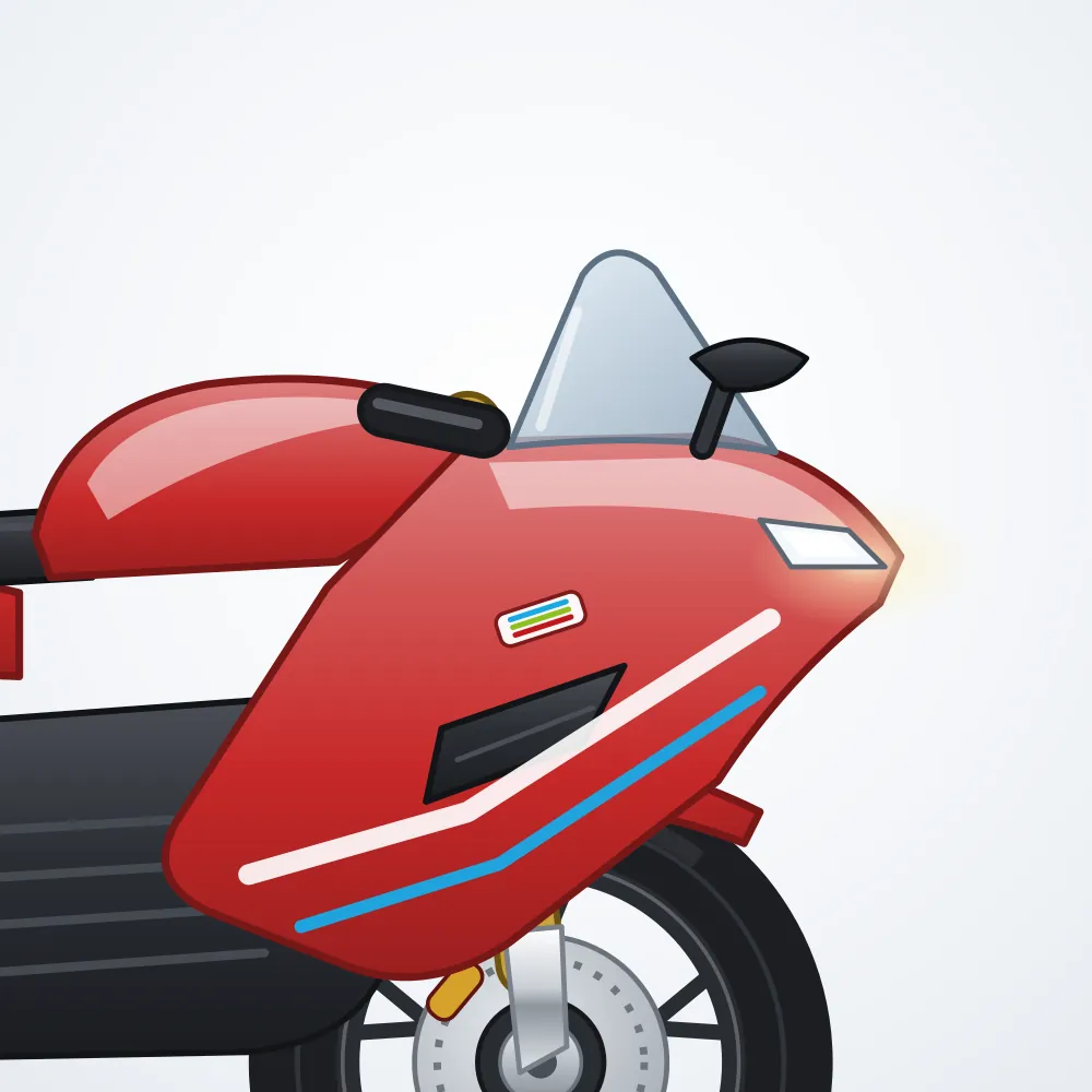 Cool Motor Akülü Motor — Kırmızı