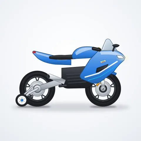 Baby Hope Akülü Motor — Mavi