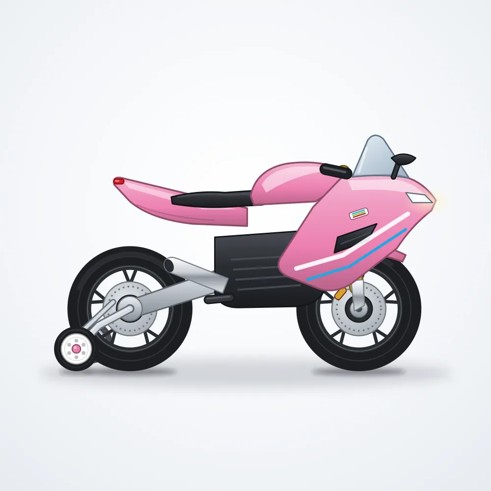 Baby Hope Akülü Motor — Pembe