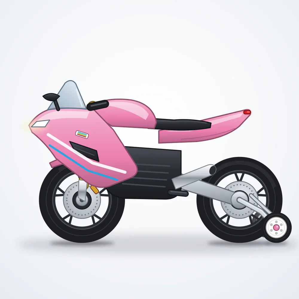 Baby Hope Akülü Motor — Pembe