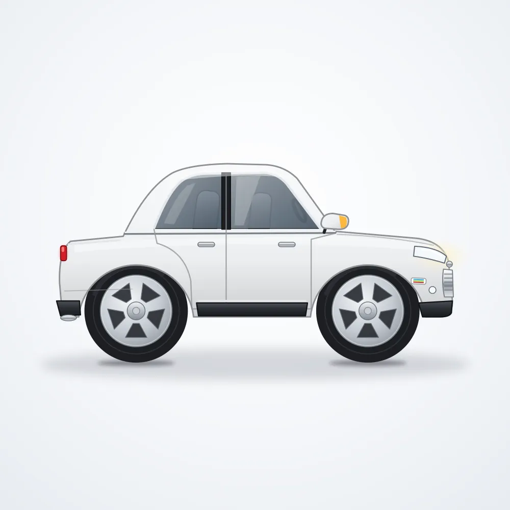 Baby Hope Akülü Sedan — Beyaz