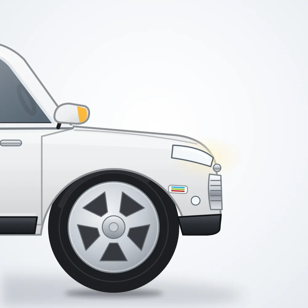 Baby Hope Akülü Sedan — Beyaz