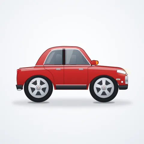 Baby Hope Akülü Sedan — Kırmızı