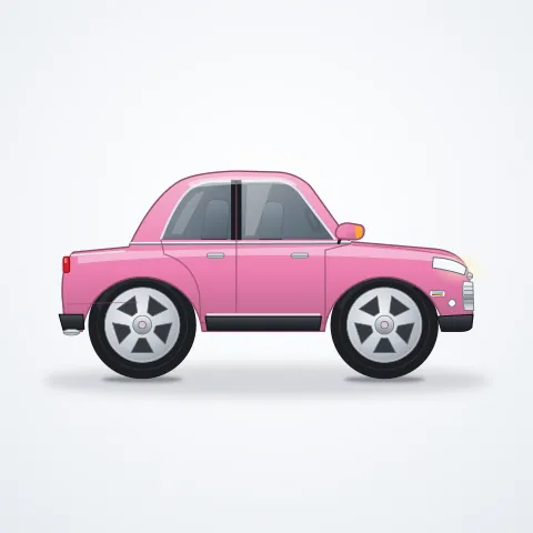 Cool Motor Akülü Sedan — Pembe