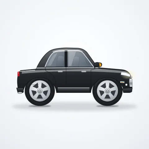 Baby Hope Akülü Sedan — Siyah