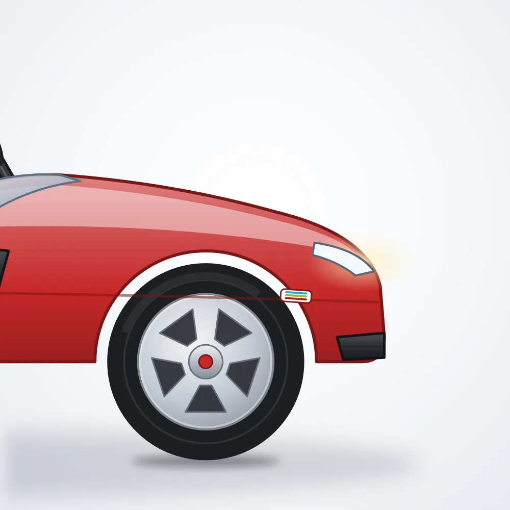 Cool Motor Akülü Yarış Arabası — Kırmızı