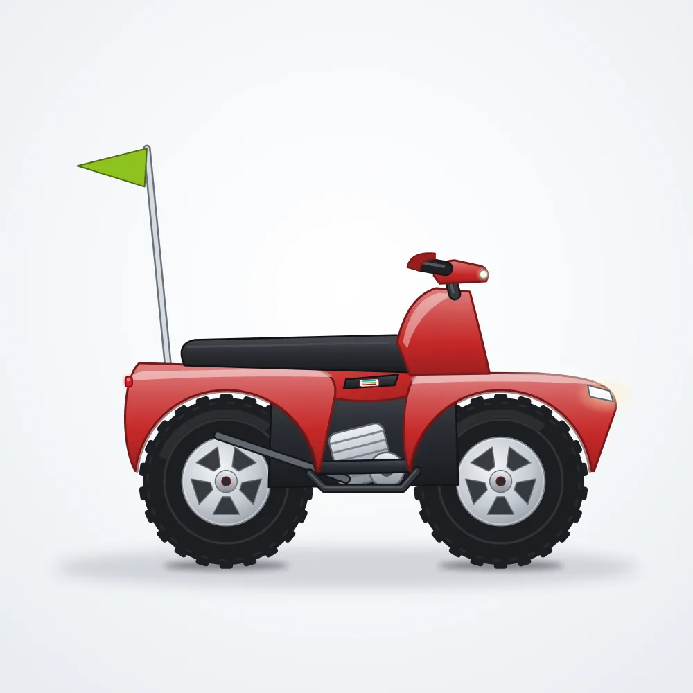 Minik Mini ATV 49 — Kırmızı
