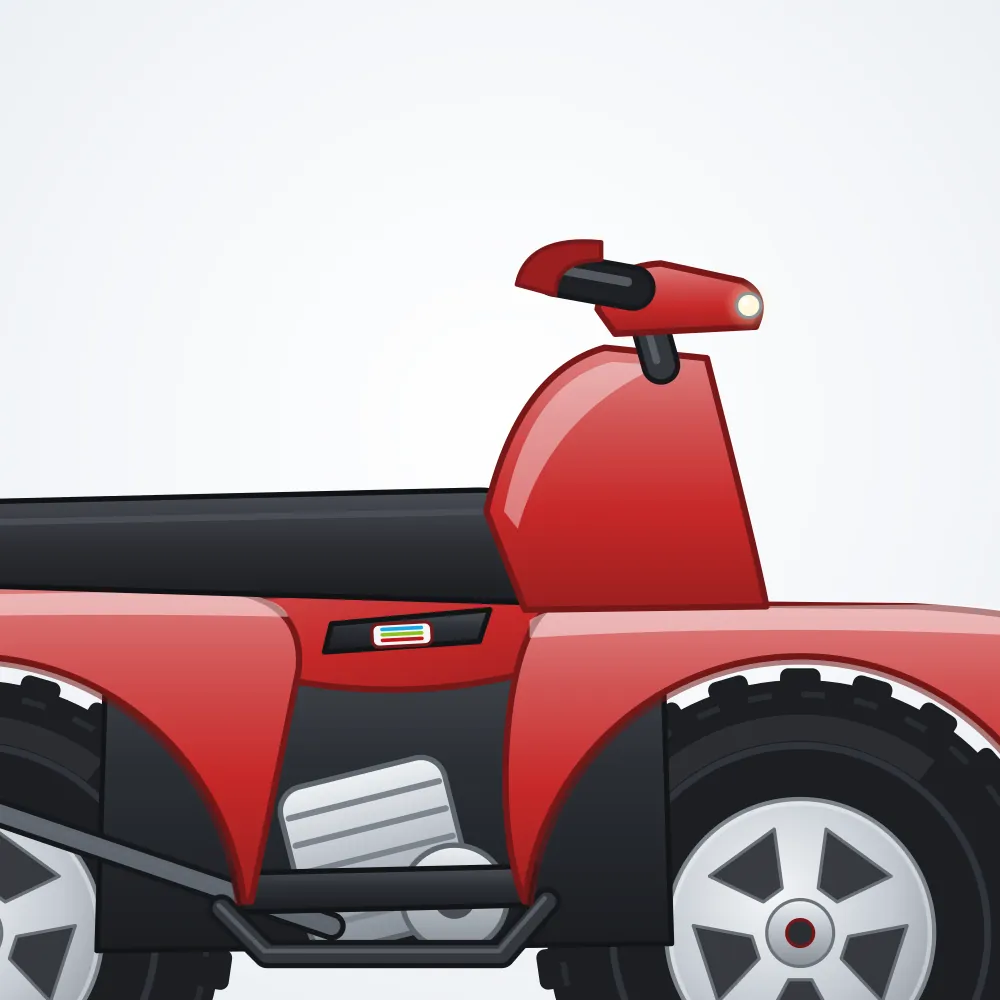 Minik Mini ATV 49 — Kırmızı