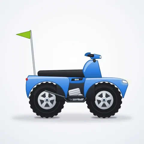 Minik Mini ATV 49 — Mavi