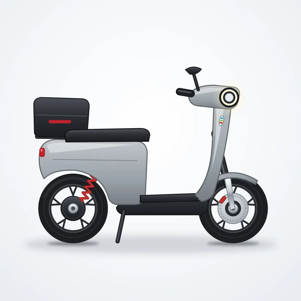 Voltis City M2 Elektrikli Moped — Gri
