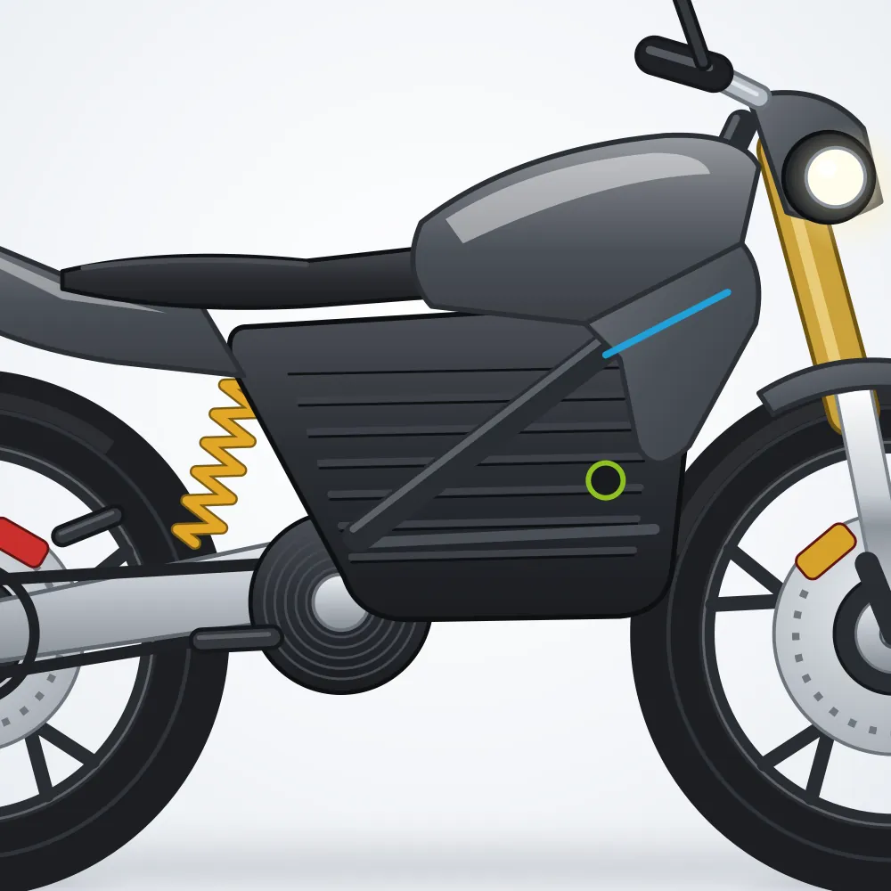 Musatti Elektrikli Motosiklet — Antrasit