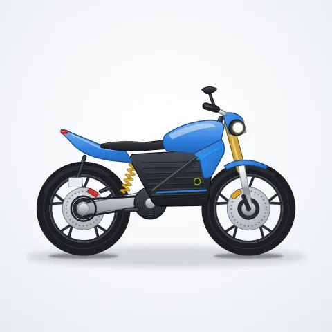 Musatti Elektrikli Motosiklet — Mavi