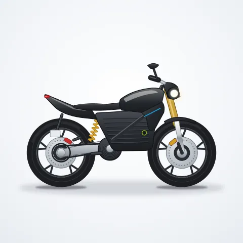 BYT Volt S1 Elektrikli Motosiklet — Siyah