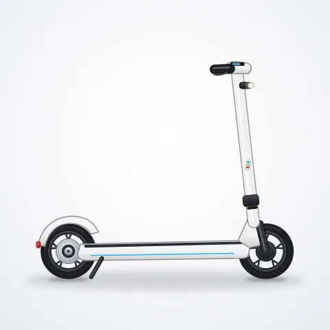 BYT Glide 10 Elektrikli Scooter — Beyaz