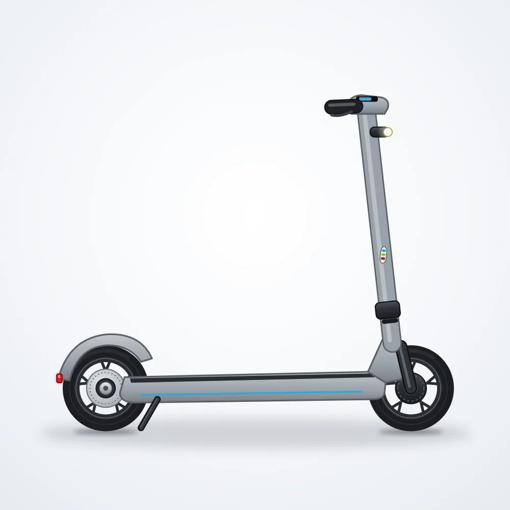 Kuba Katlanır Elektrikli Scooter — Gri