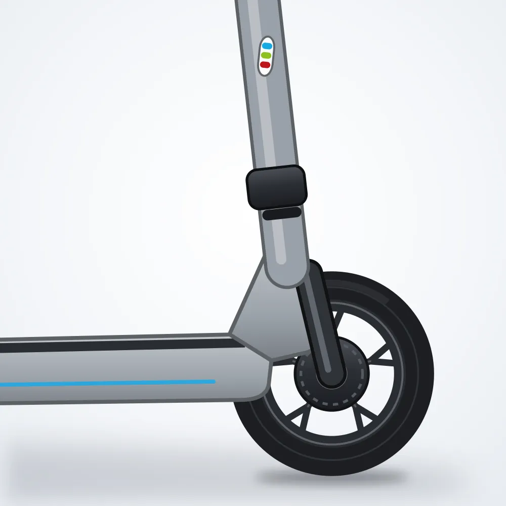 Kuba Katlanır Elektrikli Scooter — Gri