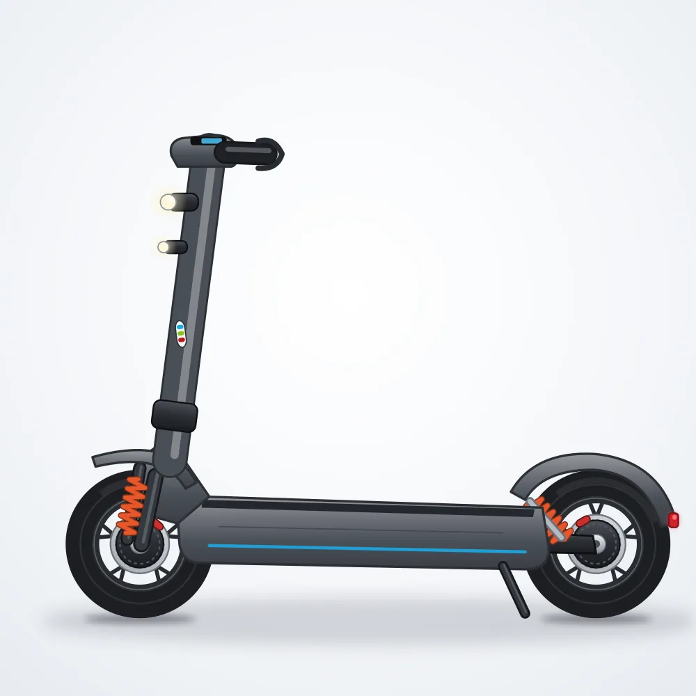 Voltis Pro X Çift Motorlu Scooter — Antrasit