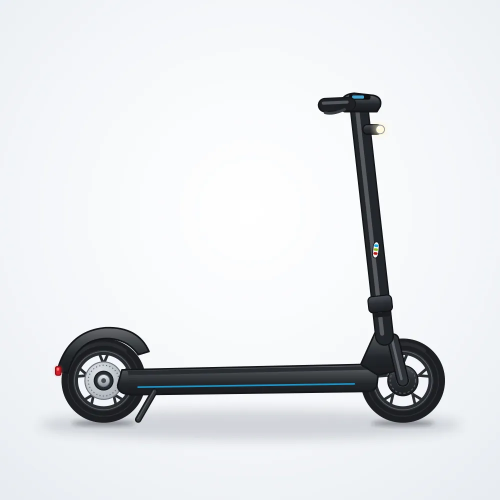 BYT Glide 10 Elektrikli Scooter — Siyah