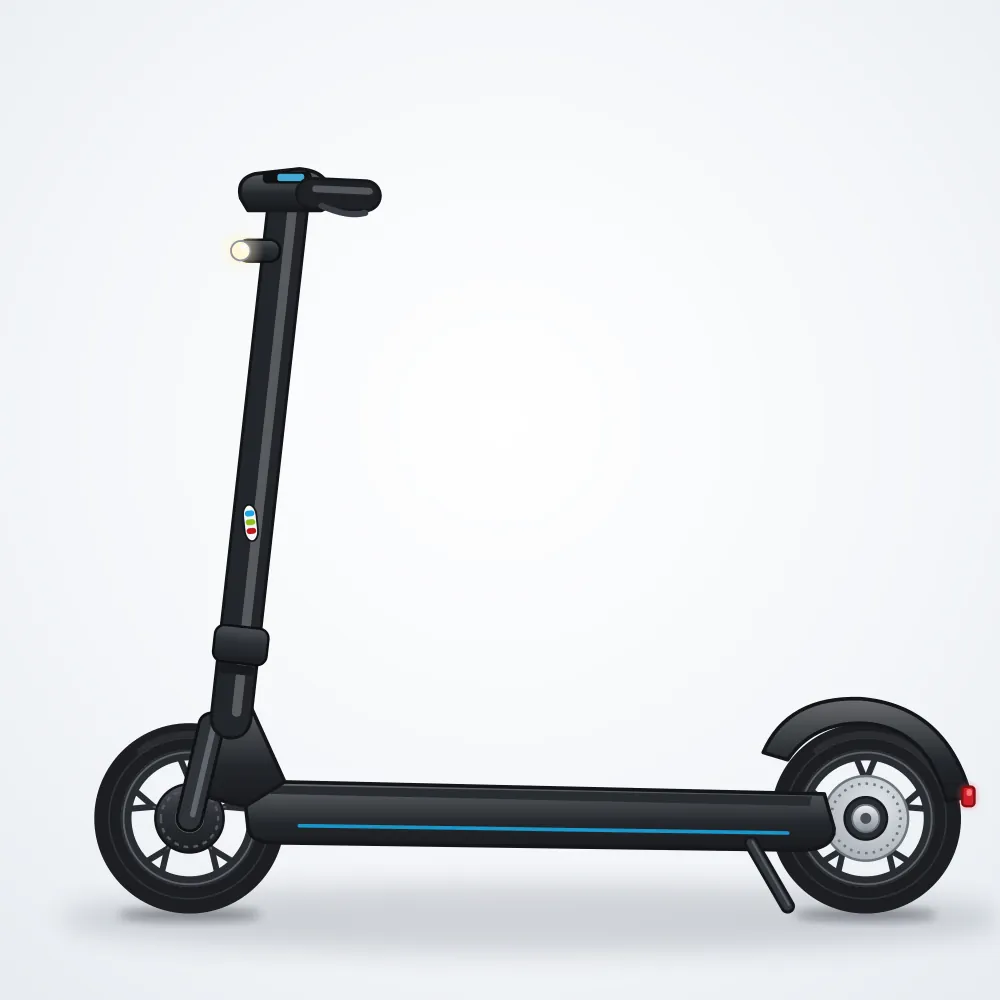 BYT Glide 10 Elektrikli Scooter — Siyah