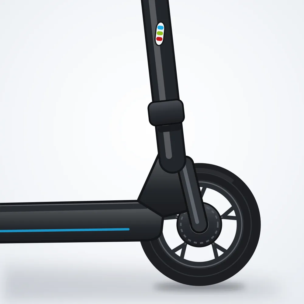 BYT Glide 10 Elektrikli Scooter — Siyah