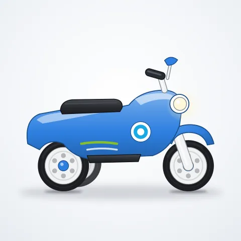 Minik Mini Moto 6V — Mavi