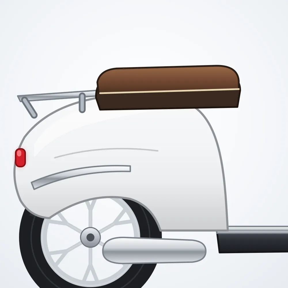 Yuki Motor Scooter 50 cc — Beyaz