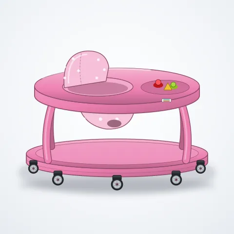 Klasik Yürüteç — Pembe